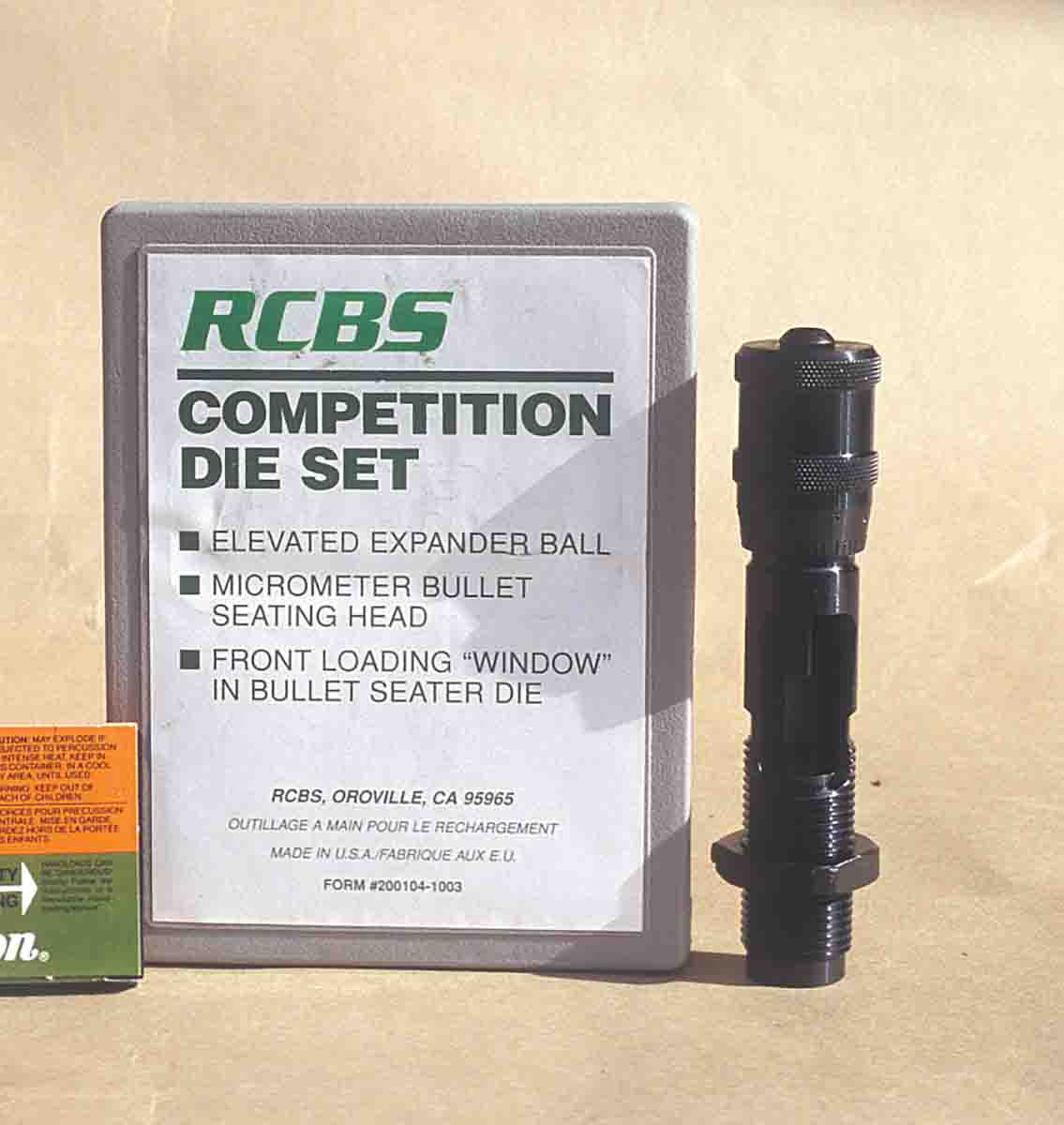 Brian used RCBS .222 Remington Competition dies to develop load data.